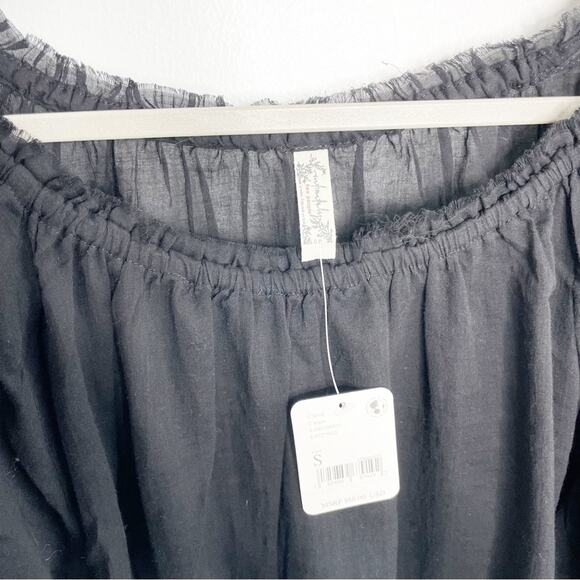 FREE PEOPLE Solid Sundown Bodysuit in Black Small NWT - Picture 5 of 8